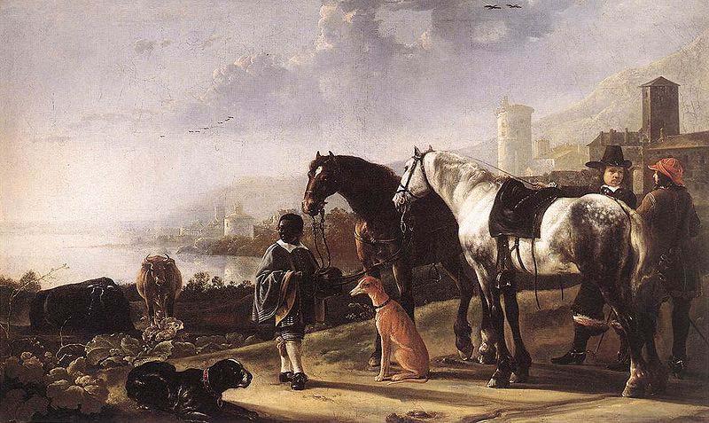 Aelbert Cuyp The Negro Page circa oil painting image